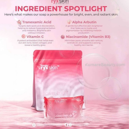 Ryxskin Power Bright Bleaching Whipped Beauty Bar (5 x 70g)