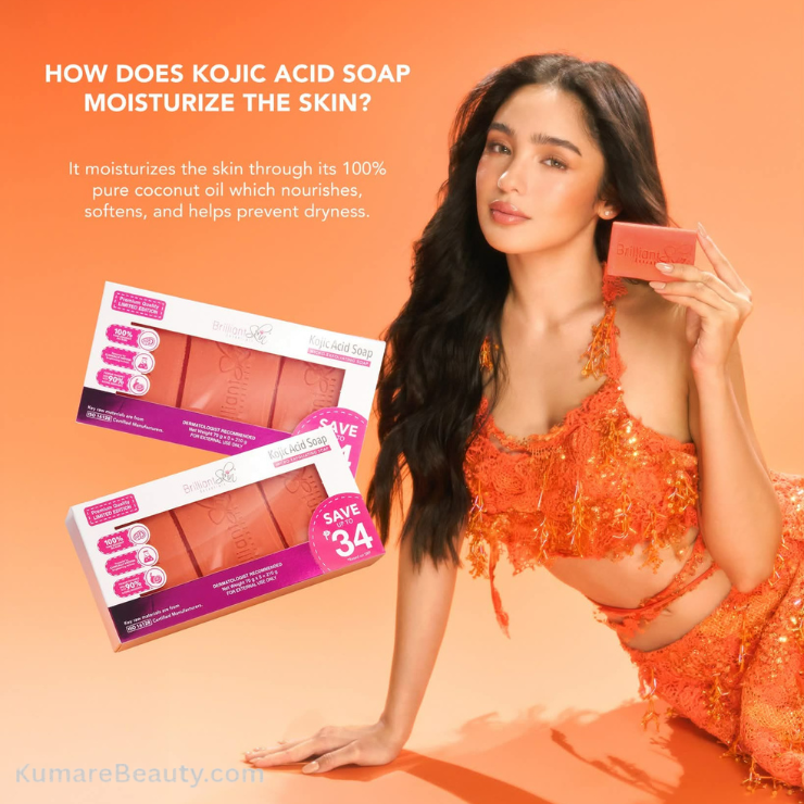 Brilliant Skin Kojic Soap 70g x 3