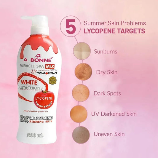 Abonne Miracle Spa Milk Whitening Tomato Lotion 500mL