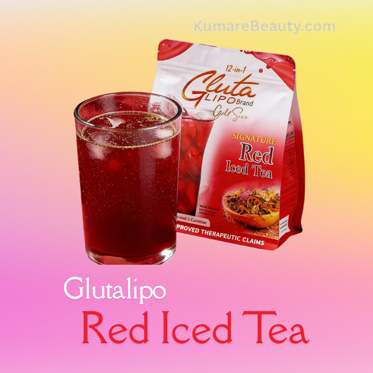 GlutaLipo Gold Series RED ICED TEA, 10 Sachets (1 POUCH)